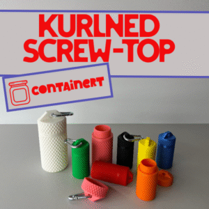 Kurlned Screw-Top Container