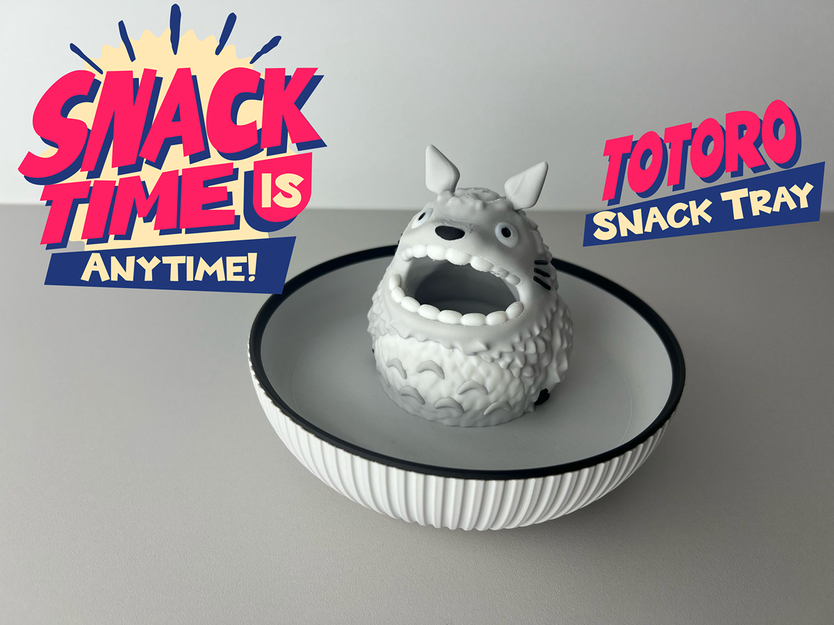 Totoro Snack Tray, Pistachio Bowl