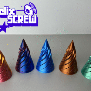 Pass through Helix Screw, Fidget Cone