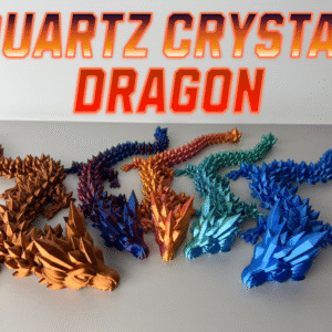 Quartz crystal dragon