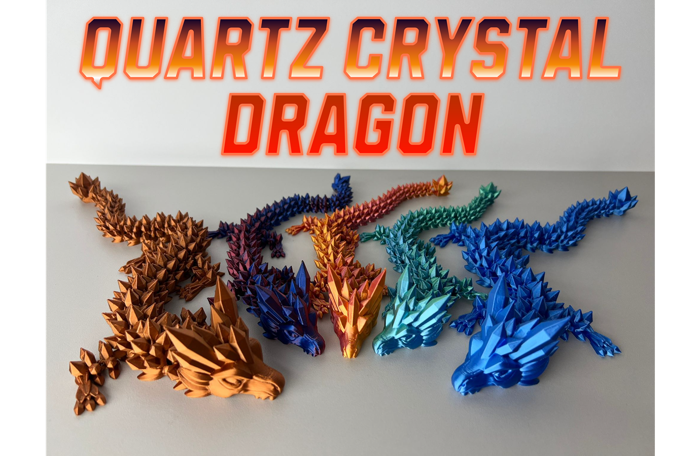 Quartz crystal dragon